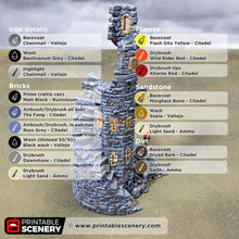 Load image into Gallery viewer, Spire of Desolation - Darkness &amp; Desolation - Printable Scenery - SystemHEX Terrain D&amp;D DnD