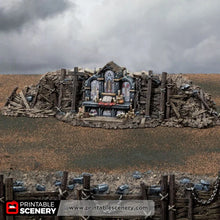 Load image into Gallery viewer, Trench Altar - Darkness &amp; Desolation - Trench Tombs - Printable Scenery - Wargaming Terrain