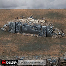 Load image into Gallery viewer, Trench Altar - Darkness &amp; Desolation - Trench Tombs - Printable Scenery - Wargaming Terrain