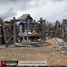 Load image into Gallery viewer, Trench Altar - Darkness &amp; Desolation - Trench Tombs - Printable Scenery - Wargaming Terrain