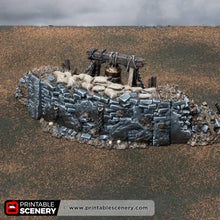 Load image into Gallery viewer, Trench Bell - Darkness &amp; Desolation - Trench Tombs - Printable Scenery - Wargaming Terrain