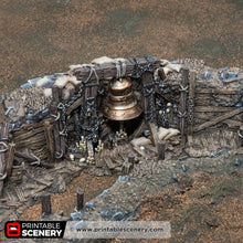 Load image into Gallery viewer, Trench Bell - Darkness &amp; Desolation - Trench Tombs - Printable Scenery - Wargaming Terrain