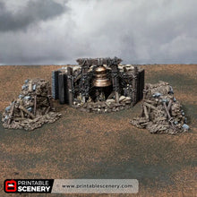 Load image into Gallery viewer, Trench Bell - Darkness &amp; Desolation - Trench Tombs - Printable Scenery - Wargaming Terrain