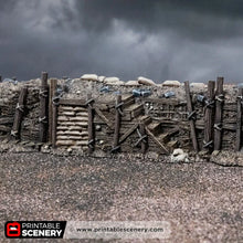 Load image into Gallery viewer, Trench Stairs - Darkness &amp; Desolation - Trench Tombs - Printable Scenery - Wargaming Terrain