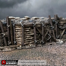 Load image into Gallery viewer, Trench Stairs - Darkness &amp; Desolation - Trench Tombs - Printable Scenery - Wargaming Terrain