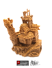 Load image into Gallery viewer, The Ruined Chieftain&#39;s Hall - Hagglethorn Hollow Printable Scenery 15mm 20mm 28mm 32mm 37mm D&amp;D DnD Ruined Chieftains Hall