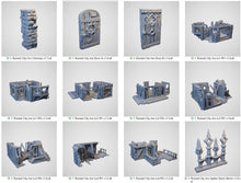 Load image into Gallery viewer, Ruined City Inn - Cities of Ramshackle and Ruin - Printable Scenery - Terrain, Wargaming, D&amp;D, DnD