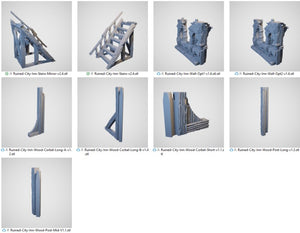 Ruined City Inn - Cities of Ramshackle and Ruin - Printable Scenery - Terrain, Wargaming, D&D, DnD