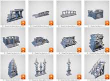 Load image into Gallery viewer, Ruined City Manor - Cities of Ramshackle and Ruin - Printable Scenery - Terrain, Wargaming, D&amp;D, DnD