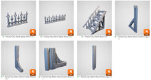 Load image into Gallery viewer, Ruined City Watch Headquarters - Cities of Ramshackle and Ruin - Printable Scenery - Terrain, Wargaming, D&amp;D, DnD