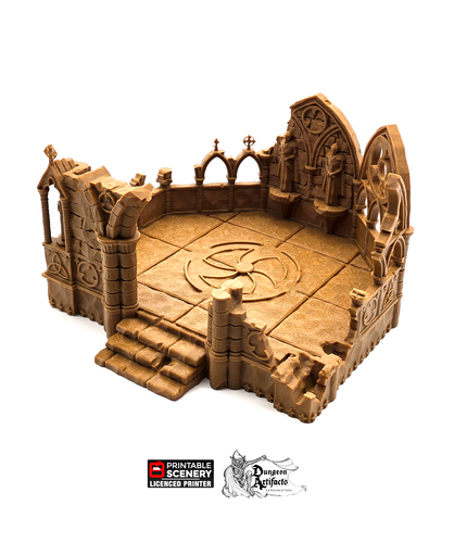 Ruined Gothic Abbey - Rampage 28mm 32mm Wargaming Terrain D&D, DnD
