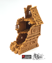 Load image into Gallery viewer, Ruined Governor&#39;s Mansion - The Lost Islands - Printable Scenery Wargaming Terrain D&amp;D, DnD