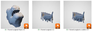 Ruined Longboat - Cities of Ramshackle and Ruin - Printable Scenery - Terrain, Wargaming, D&D, DnD