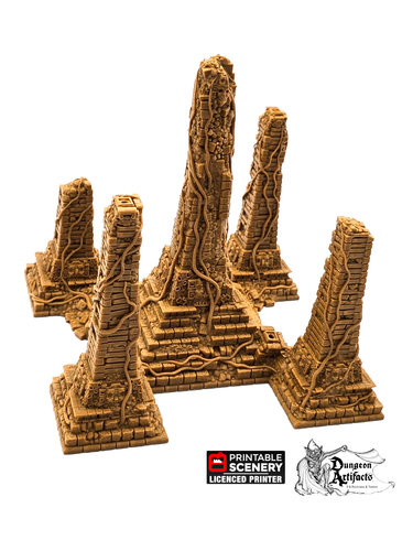 Mortis Simulacrum Ruins - 15mm 28mm Brave New Worlds New Eden Wargaming Terrain D&D, DnD