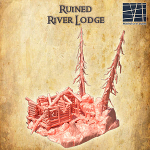 Ruined River Lodge - Miniatureland Terrain Wargaming D&D DnD
