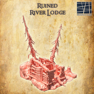 Ruined River Lodge - Miniatureland Terrain Wargaming D&D DnD
