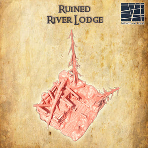 Ruined River Lodge - Miniatureland Terrain Wargaming D&D DnD