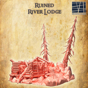 Ruined River Lodge - Miniatureland Terrain Wargaming D&D DnD