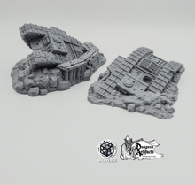Load image into Gallery viewer, Destroyed Mk1 Tanks - Diceverse - Wargaming Terrain