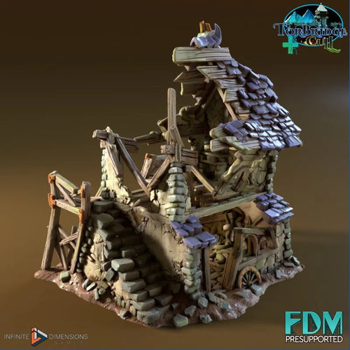 Ruined Grumble’s Cottage - Torbridge Cull Wargaming Terrain D&D DnD