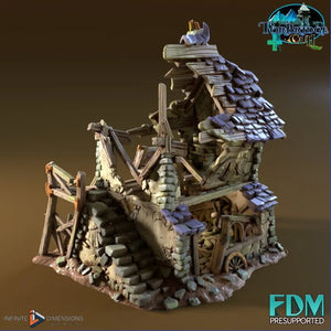 Ruined Grumble’s Cottage - Torbridge Cull Wargaming Terrain D&D DnD