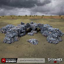 Load image into Gallery viewer, Ruins of Desolation - Darkness &amp; Desolation - Printable Scenery - SystemHEX Terrain D&amp;D DnD