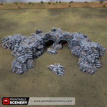 Load image into Gallery viewer, Ruins of Desolation - Darkness &amp; Desolation - Printable Scenery - SystemHEX Terrain D&amp;D DnD
