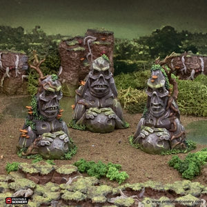 Rune Stones - The Gloaming Swamps - Printable Scenery Terrain Wargaming D&D DnD 10mm 15mm 20mm 25mm 28mm 32mm 40mm 54mm