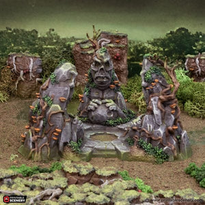Rune Stones - The Gloaming Swamps - Printable Scenery Terrain Wargaming D&D DnD 10mm 15mm 20mm 25mm 28mm 32mm 40mm 54mm