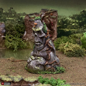 Rune Stones - The Gloaming Swamps - Printable Scenery Terrain Wargaming D&D DnD 10mm 15mm 20mm 25mm 28mm 32mm 40mm 54mm