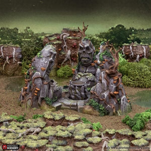 Rune Stones - The Gloaming Swamps - Printable Scenery Terrain Wargaming D&D DnD 10mm 15mm 20mm 25mm 28mm 32mm 40mm 54mm