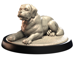 Saint Bernard - Dogs Vol 1 - 3D IP Studios - Terrain Wargaming D&D DnD 28mm 32mm 40mm 54mm 75mm 100mm 125mm