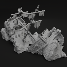 Load image into Gallery viewer, Sailor Wreck - Pirates vs Sailors Nightmare at Sea - Tabletop Terrain - Terrain Wargaming D&amp;D DnD