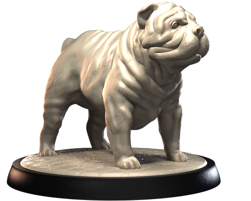 Shar Pei - Dogs Vol 1 - 3D IP Studios - Terrain Wargaming D&D DnD 28mm 32mm 40mm 54mm 75mm 100mm 125mm