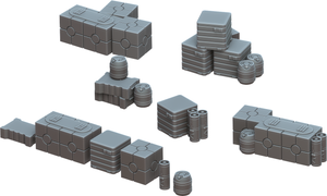 Imperial Cargo Scatter - Shattered Galaxy - Multiverse - Terrain Wargaming D&D DnD