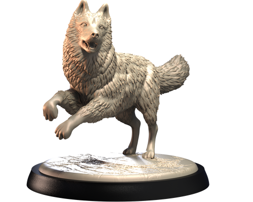 Siberian Husky - Dogs Vol 1 - 3D IP Studios - Terrain Wargaming D&D DnD 28mm 32mm 40mm 54mm 75mm 100mm 125mm