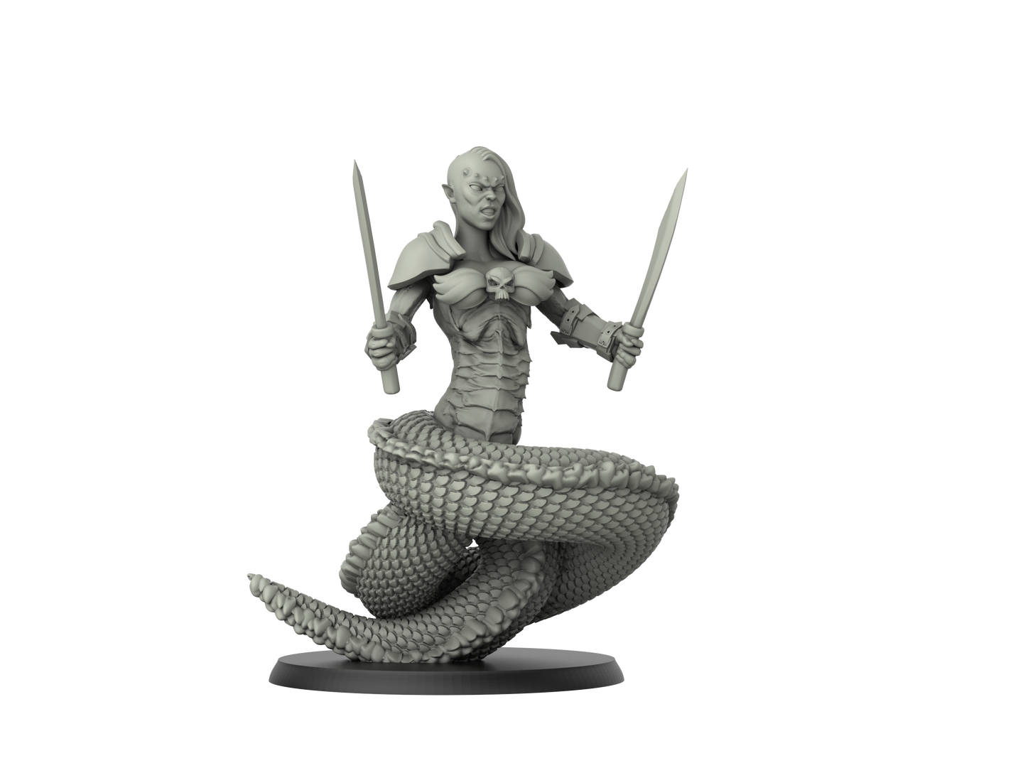 Snake Woman - Fantastic Creatures Set - 3D IP Studios - Terrain Wargaming D&D DnD 28mm 32mm 40mm 54mm 75mm 100mm