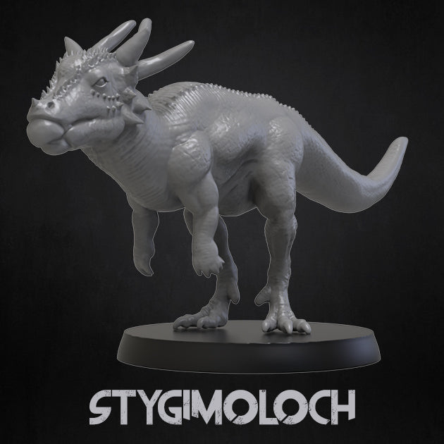 Stygimoloch - Dinosaurs Set 2 - 3D IP Studios - Terrain Wargaming D&D DnD 28mm 32mm 40mm 54mm 75mm