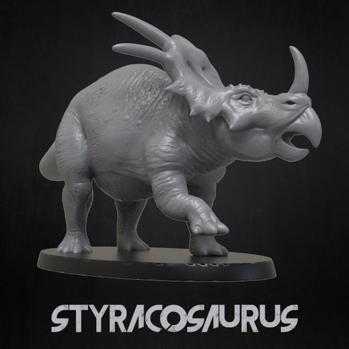 Styracosaurus - Dinosaurs Set 2 - 3D IP Studios - Terrain Wargaming D&D DnD 28mm 32mm 40mm 54mm 75mm 100mm