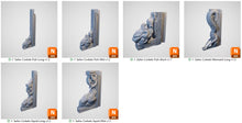Load image into Gallery viewer, Corbels - Cities of Ramshackle and Ruin - Printable Scenery - Terrain, Wargaming, D&amp;D, DnD 28mm 32mm 40mm 54mm