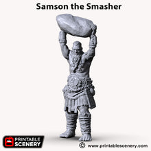 Load image into Gallery viewer, Samson the Smasher - Shadowfey  - Printable Scenery Terrain Wargaming D&amp;D DnD 28mm 32mm 40mm 54mm
