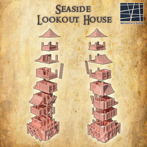 Seaside Lookout House - Miniatureland Terrain Wargaming D&D DnD