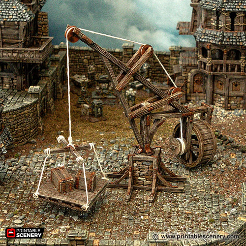 Crane - Cities of Ramshackle and Ruin - Printable Scenery - Terrain, Wargaming, D&D, DnD