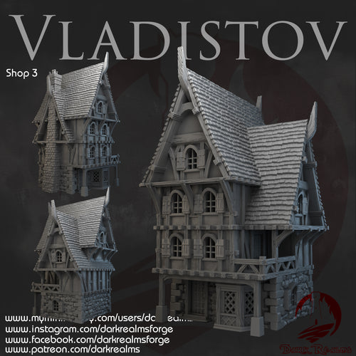 Market Town Shop 3 - Vladistov - Dark Realms Terrain Wargaming D&D DnD