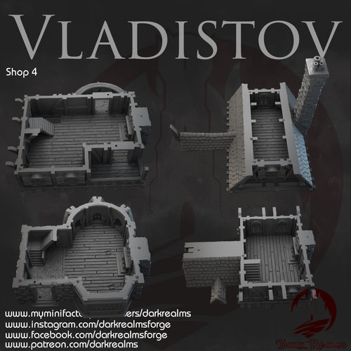 Market Town Shop 4 - Vladistov - Dark Realms Terrain Wargaming D&D DnD