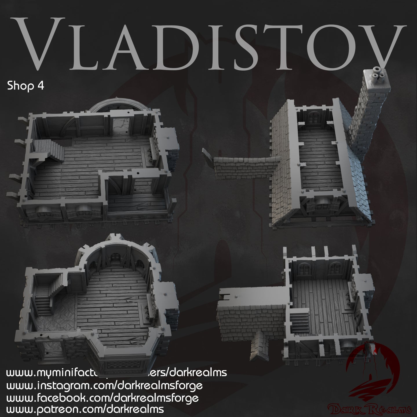 Market Town Shop 4 - Vladistov - Dark Realms Terrain Wargaming D&D DnD