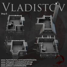 Load image into Gallery viewer, Market Town Shop 5 - Vladistov - Dark Realms Terrain Wargaming D&amp;D DnD