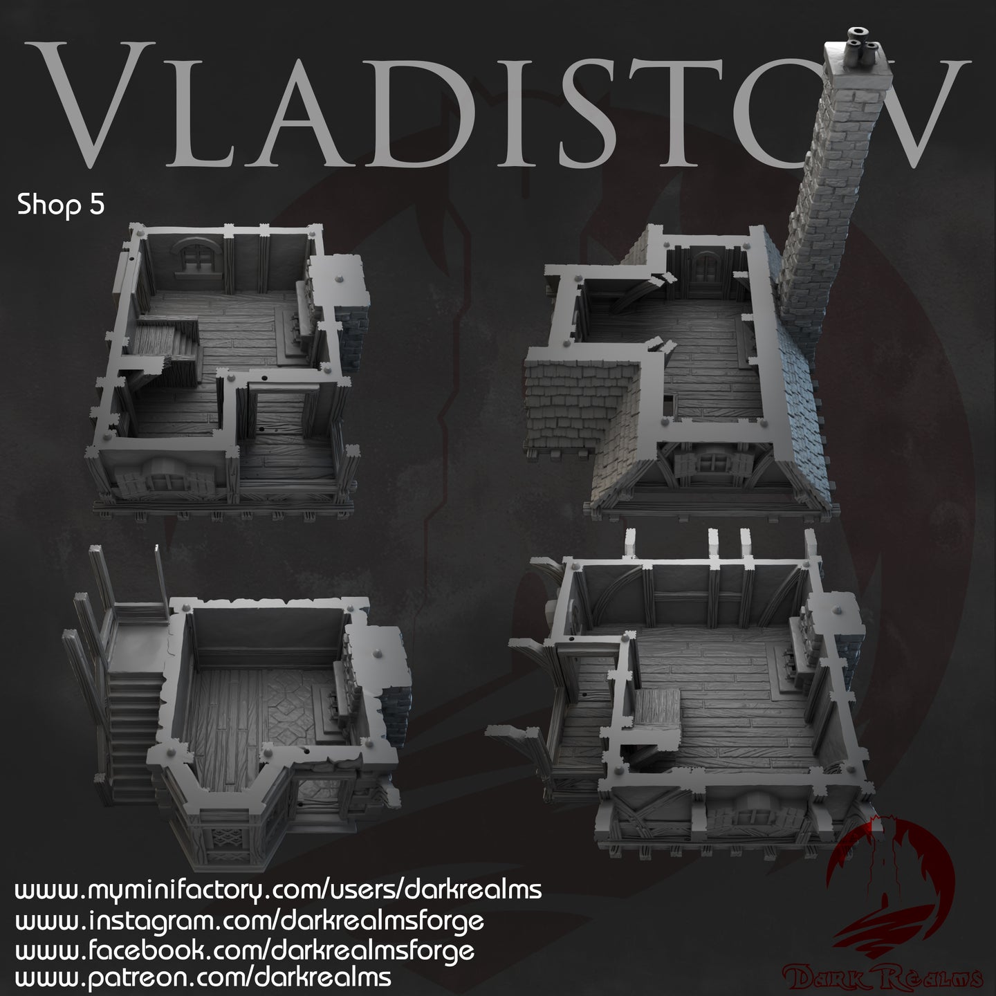 Market Town Shop 5 - Vladistov - Dark Realms Terrain Wargaming D&D DnD