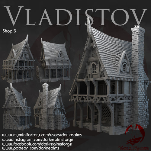 Market Town Shop 6 - Vladistov - Dark Realms Terrain Wargaming D&D DnD