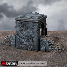 Load image into Gallery viewer, Shrine of Damnation - Trench Tombs - Darkness &amp; Desolation - Printable Scenery - SystemHEX Terrain D&amp;D DnD
